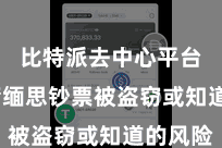 比特派去中心平台  毋庸缅思钞票被盗窃或知道的风险