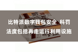 比特派数字钱包安全  科罚法度包括再走运行利用设施